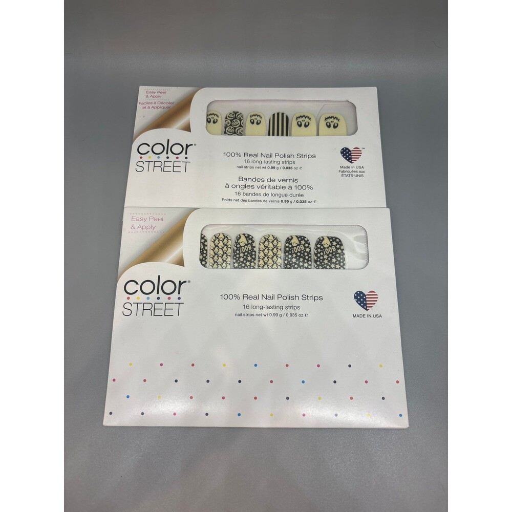 Color street Halloween bundle glow in the dark ghosts nail strips new